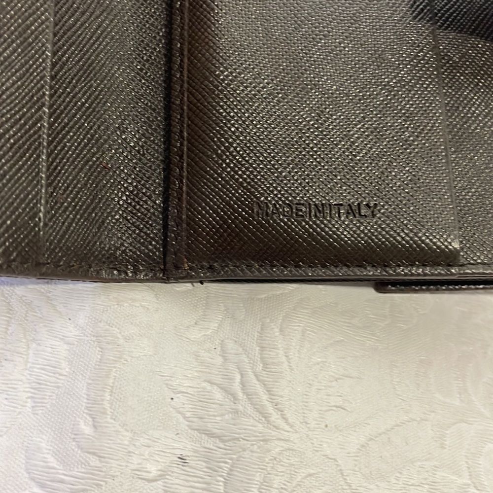 AUTHENTIC Prada Nylon Compact Wallet Brown - Picture 9 of 9